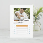 Carte Fête des pères Drôle Meilleur papa (Debout devant)