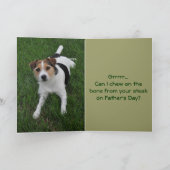 Carte Fête des pères du chien (Intérieur)