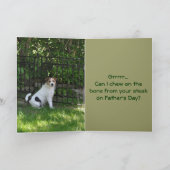 Carte Fête des pères du chien (Intérieur)