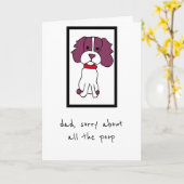 Carte fête des pères - Du Chien - Espagnol (Fleur jaune)