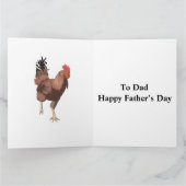 Carte Fête des pères du coq (Intérieur)