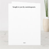 Carte Fête des pères du coq (Dos)