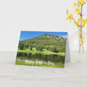 Carte Fête des pères du lac du parc national Yellowstone (Fleur jaune)