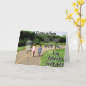 Carte Fête des pères du Père au Fils (Fleur jaune)