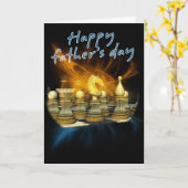 Carte fête des pères - Échecs (Fleur jaune)