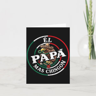 Carte Fête des Pères El Papa Mas Chingon Espagnol Mexica