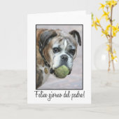 Carte Fête des pères espagnole (Fleur jaune)