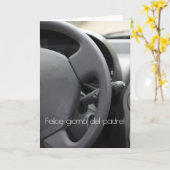 Carte Fête des pères espagnole (Fleur jaune)