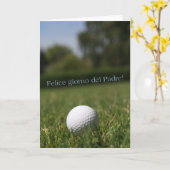 Carte Fête des pères espagnole joyeuse (Fleur jaune)