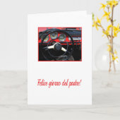 Carte Fête des pères espagnole joyeuse (Fleur jaune)