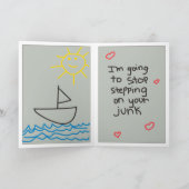 Carte Fête des pères : Excuses #2 (Intérieur)