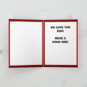 Carte Fête des pères - Feu de camp (Intérieur)