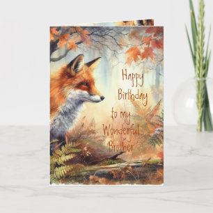 Carte Fête des pères Frère Fier de la nature animale