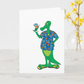 Carte Fête des pères Gator super (Fleur jaune)