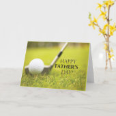 Carte Fête des pères Golf (Fleur jaune)