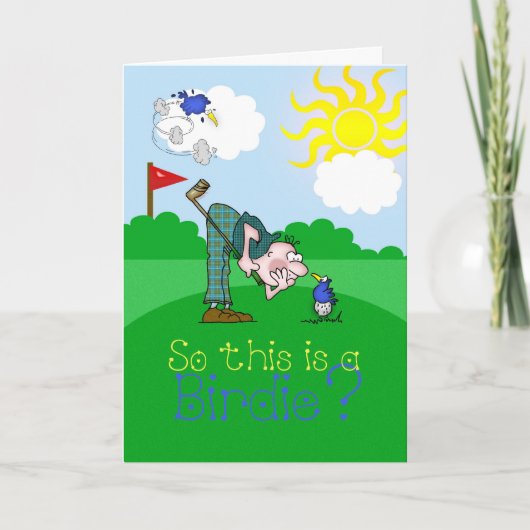 Carte fête des pères Golf Birdie (Devant)
