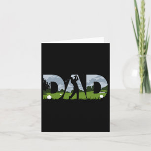 Carte Fête des pères Golfer Mens Golf Papa