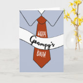 Carte fête des pères Grampy (Fleur jaune)