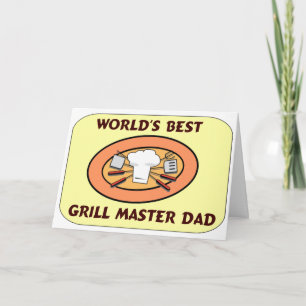 Carte fête des pères Grill Master Papa