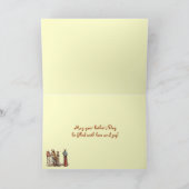 Carte Fête des pères haïtienne de musiciens de rue (Intérieur)