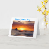 CARTE FÊTE DES PÈRES HEUREUSE (Fleur jaune)