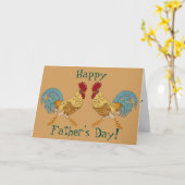 Carte Fête des pères heureuse (Fleur jaune)