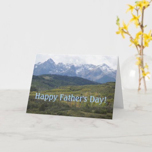 Carte Fête des pères heureuse ! (Fleur jaune)