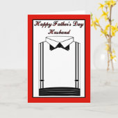 Carte Fête des pères heureuse au mari de l'épouse (Fleur jaune)