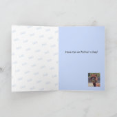 Carte Fête des pères heureuse avec l'alpaga drôle ! (Intérieur)