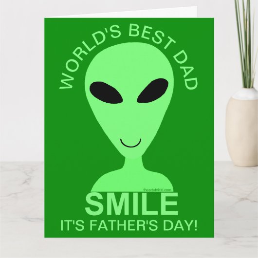 Carte Fête des pères heureuse d'amusement d'humour de (Devant)