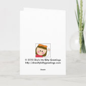 Carte fête des pères heureuse (fille) (Dos)