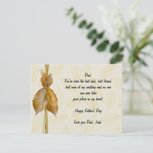 Carte fête des pères - Honore-le ! (Debout devant)