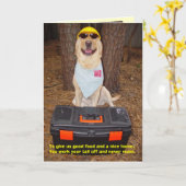 Carte Fête des pères humaine (Fleur jaune)