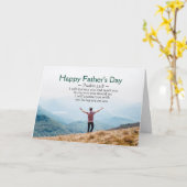 Carte Fête des pères, Inspirational Bible Verse Psaume 3 (Fleur jaune)