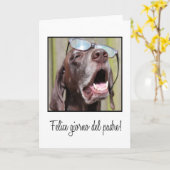 Carte Fête des pères italienne heureuse (Fleur jaune)