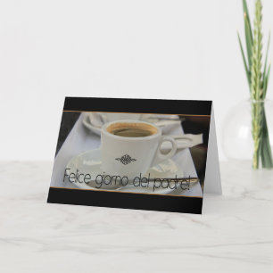 Carte Fête des pères italienne heureuse