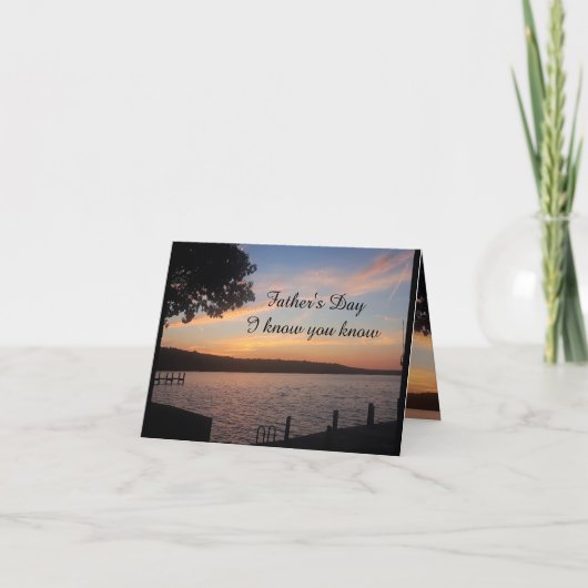 CARTE FÊTE DES PÈRES JE SAIS QUE TU SAIS (Devant)