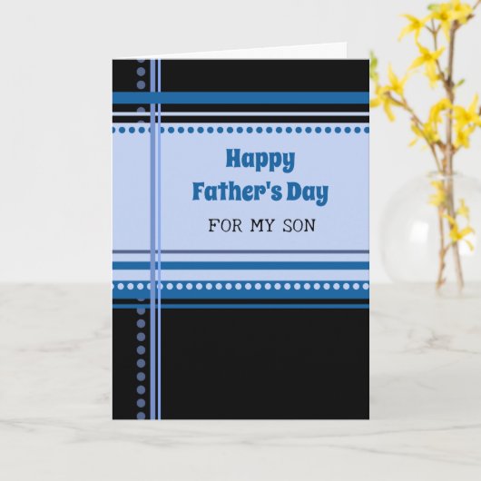 Carte Fête des pères joyeuse de Retro Son (Fleur jaune)