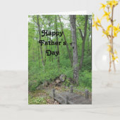 Carte Fête des pères joyeuse de Rustic Woods (Fleur jaune)