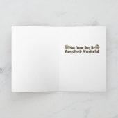 Carte Fête des pères - Labrador - Chocolat (Intérieur)