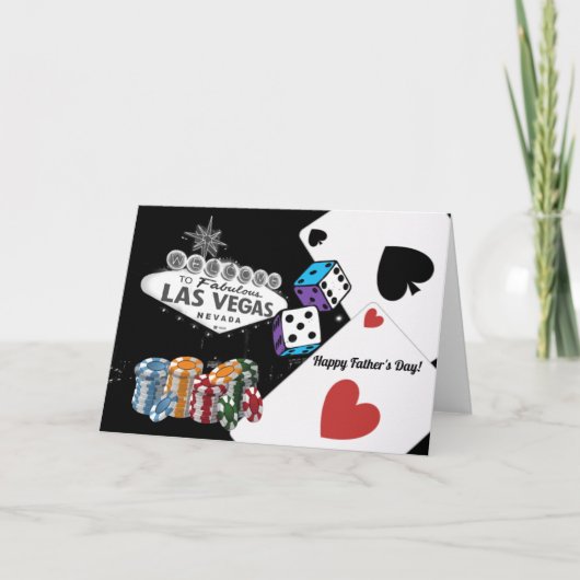 Carte Fête des pères Las Vegas (Devant)