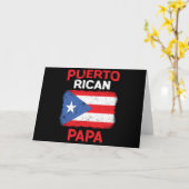 Carte Fête des pères latine de papa de Porto Rico (Fleur jaune)