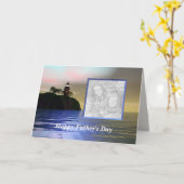 Carte Fête des pères Light the Way (cadre photo) (Fleur jaune)