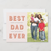 Carte Fête des pères Marquee - Rouille (Devant)