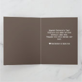 Carte fête des pères, médaille d'or appréciation, simple (Intérieur)