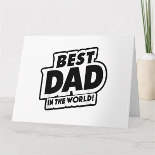 Carte Fête des Pères Meilleur Papa du Monde
