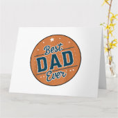 Carte Fête des Pères Meilleur Papa du Monde (Fleur jaune)