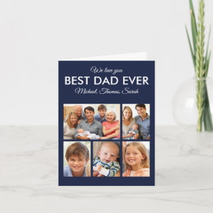Carte Fête des pères Meilleur papa Jamais Trendy Photo C