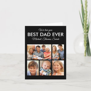 Carte Fête des pères Meilleur papa Jamais Trendy Photo C