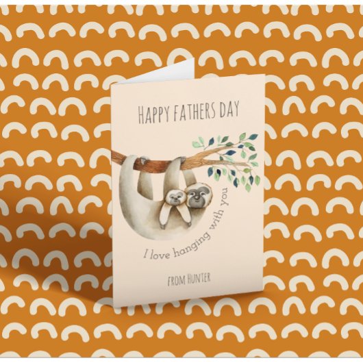 Carte Fête des pères mignonne